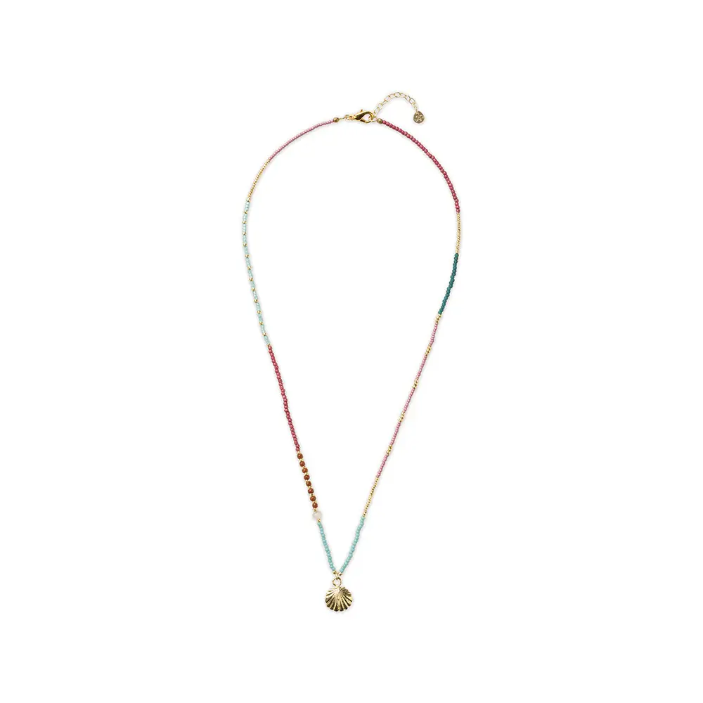 A BEAUTIFUL STORY BS ADVENTUROUS ROSE QUARTZ NECKLACE