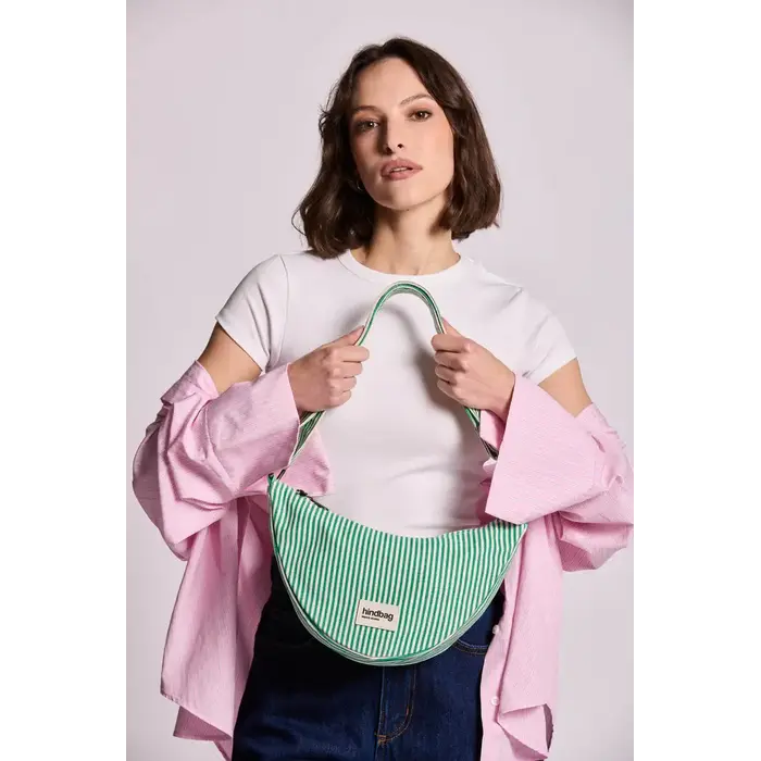 HINDBAG HINDBAG ANDREA THIN GREEN STRIPES