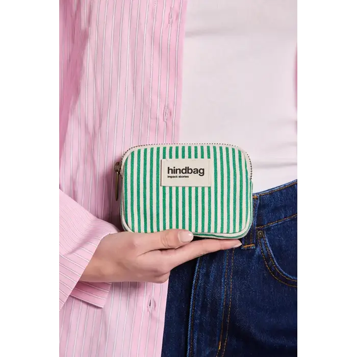 HINDBAG HINDBAG LILI THIN GREEN STRIPES