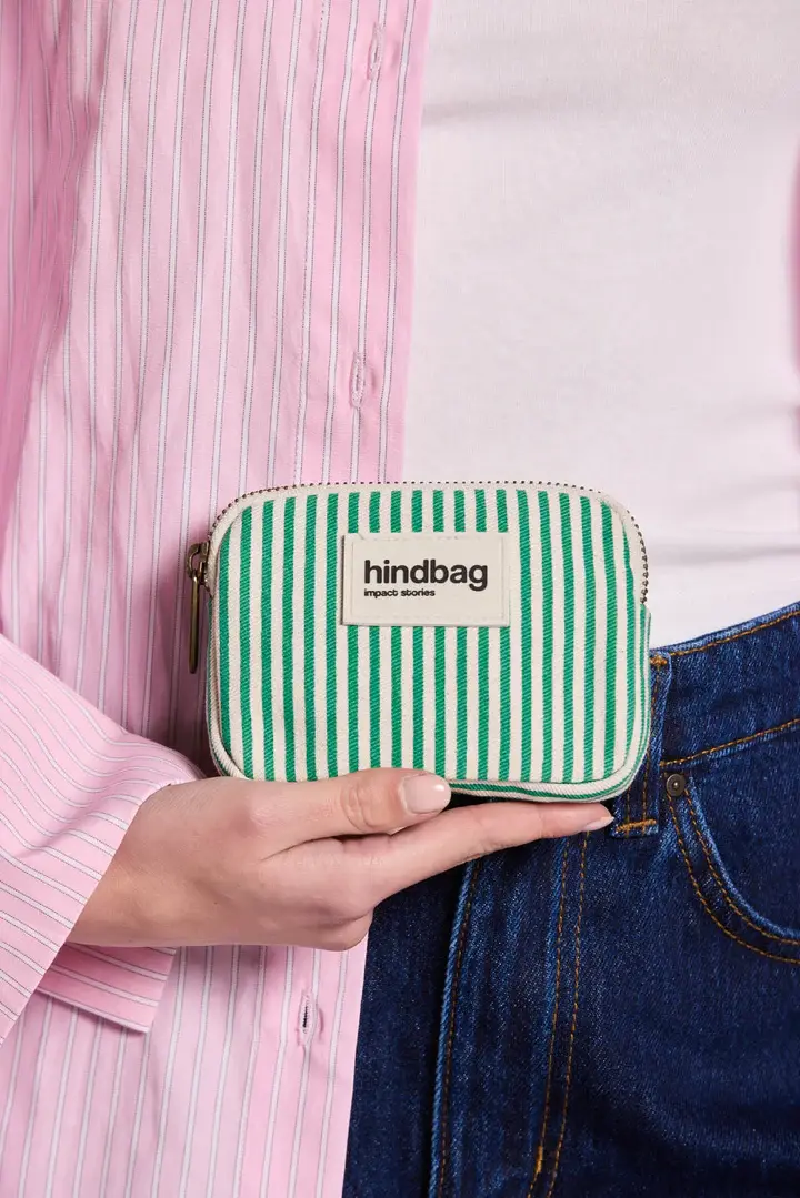 HINDBAG HINDBAG LILI THIN GREEN STRIPES
