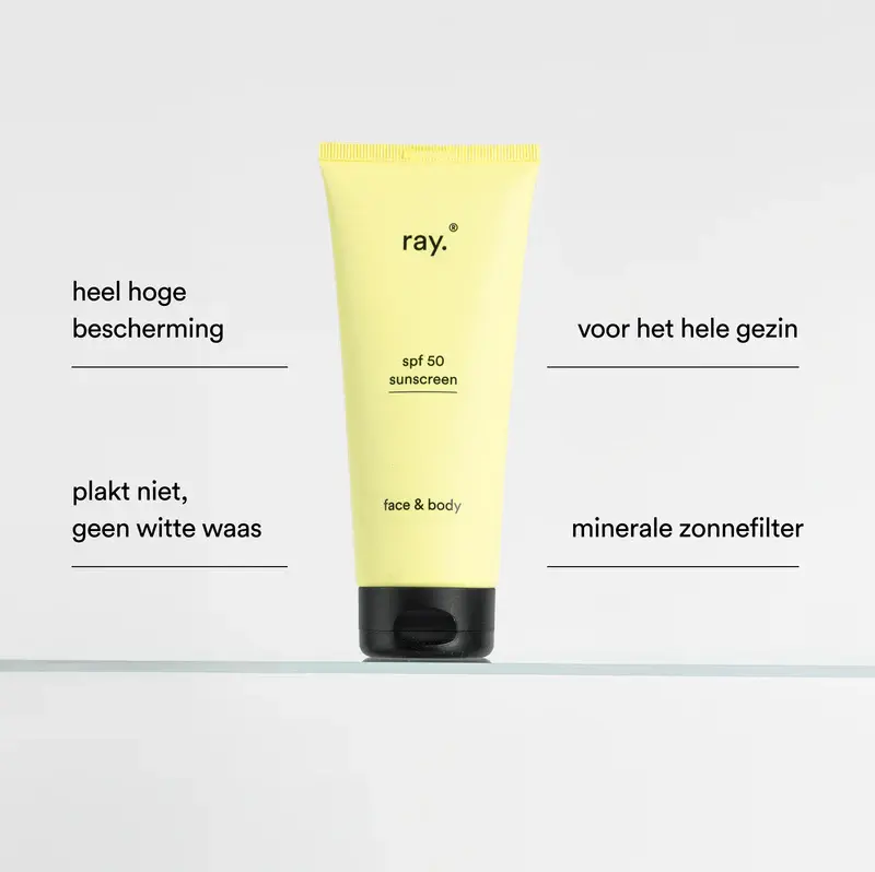 RAY RAY ACTIE ZONNECREME 200 ML + GRATIS TANNING CREAM