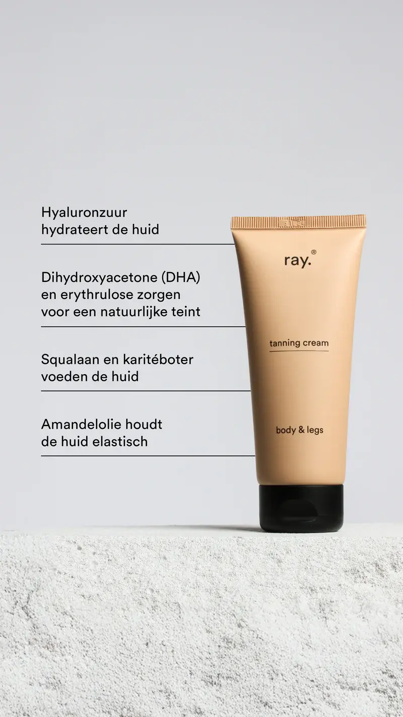 RAY RAY ACTIE ZONNECREME 200 ML + GRATIS TANNING CREAM