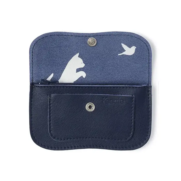 KEECIE KEECIE WALLET CAT CHASE SMALL INK BLUE