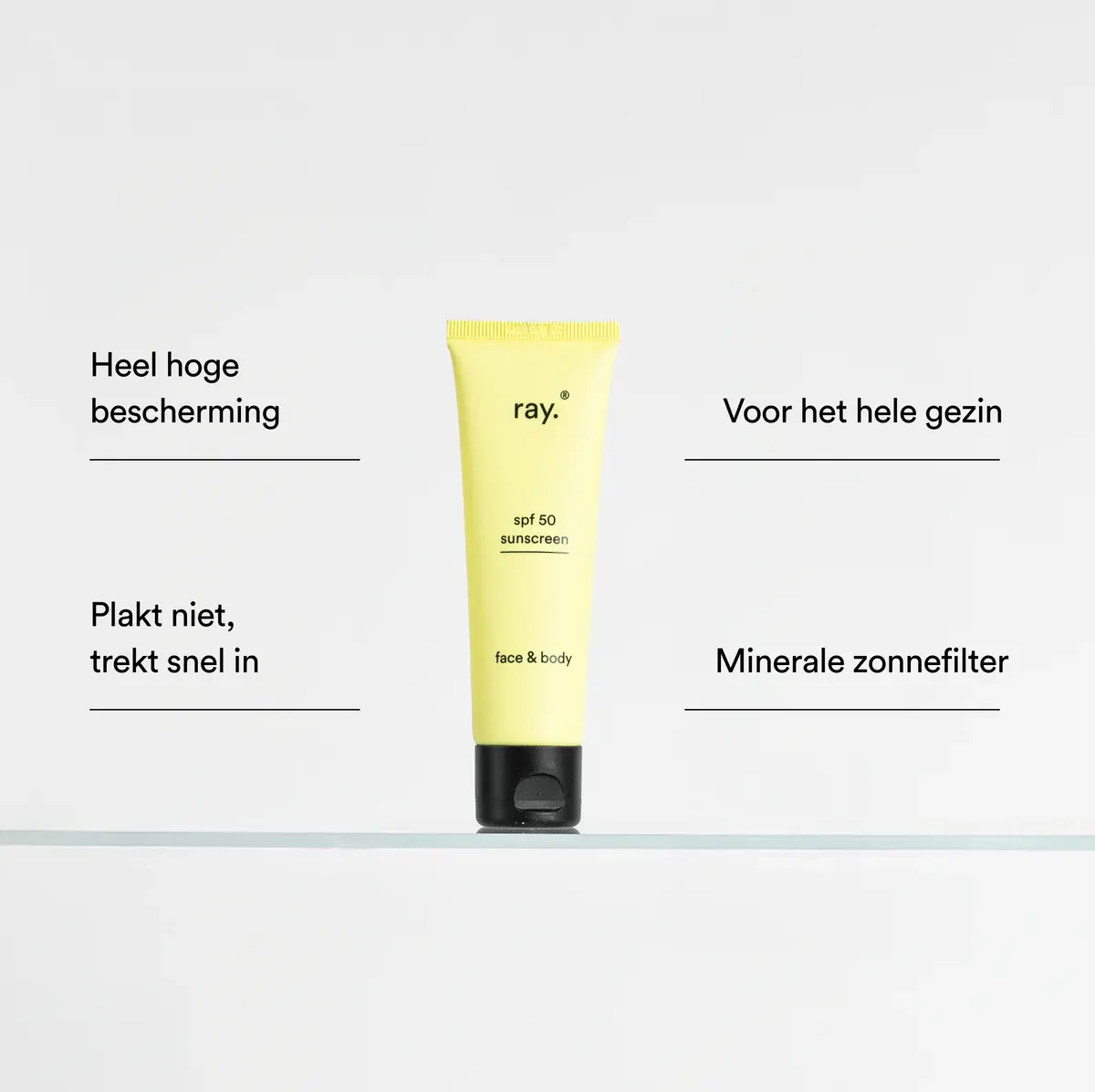 RAY RAY SUNSCREEN SPF 50 50 ML (NIEUWE FORMULE)