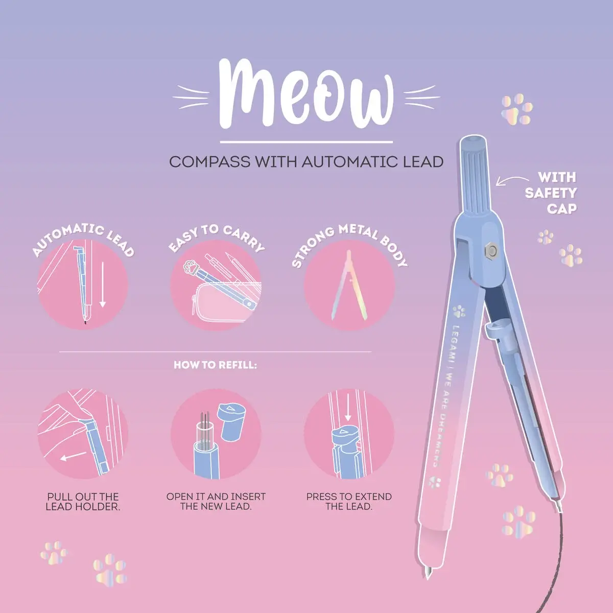 LEGAMI LEGAMI MEOW COMPASS (PASSER) KITTY