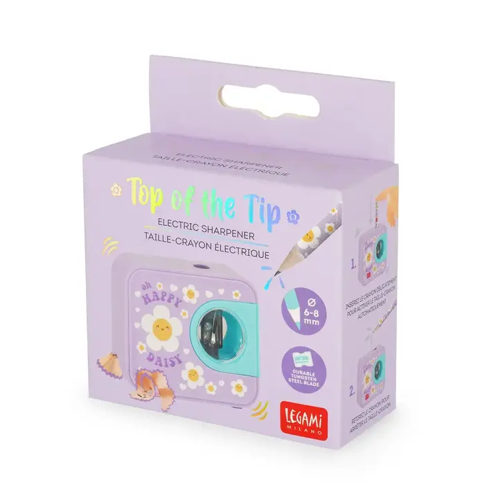 LEGAMI LEGAMI TOP OF THE TIP ELECTRIC PENCIL SHARPENER DAISY