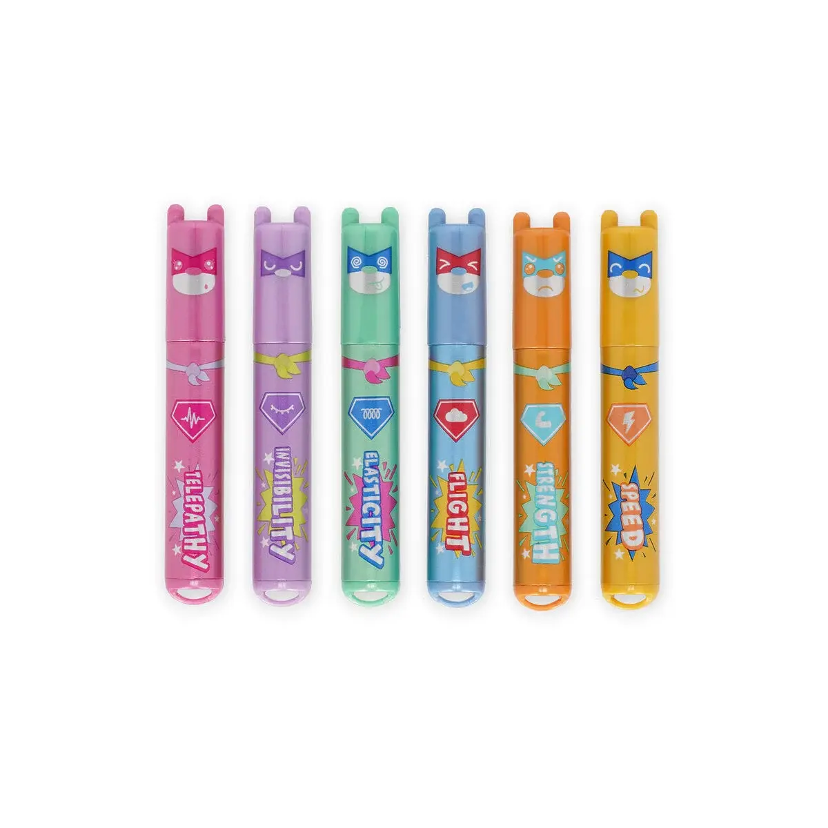 LEGAMI LEGAMI SET OF 6 MINI HIGHLIGHTERS TEDDY'S SUPERPOWER