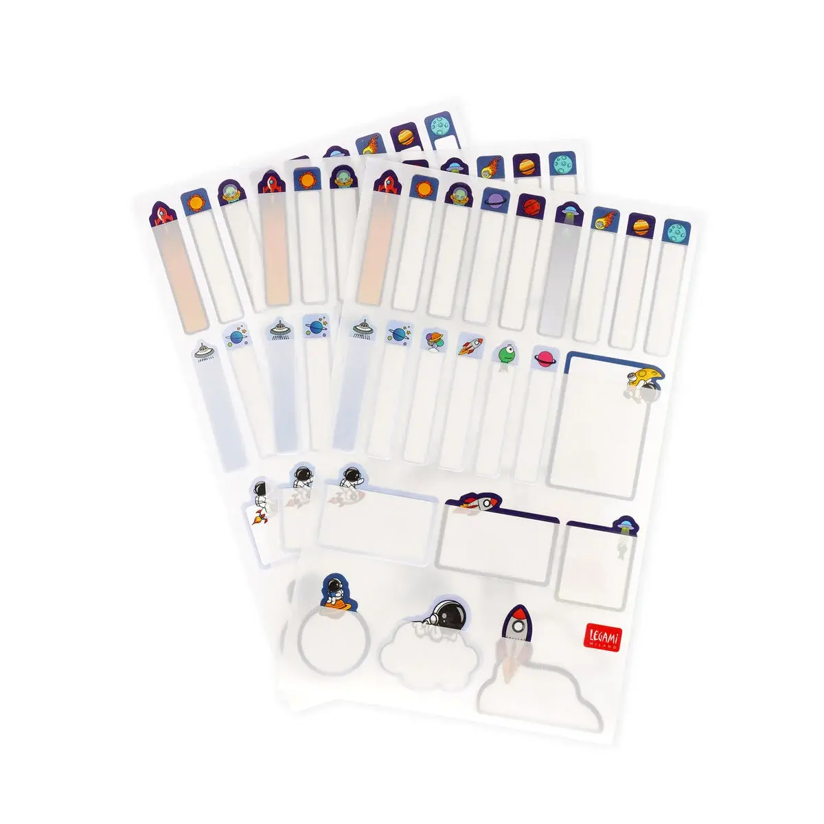 LEGAMI LEGAMI MY NAME IS ... SET OF 66 ADHESIVE LABELS SPACE