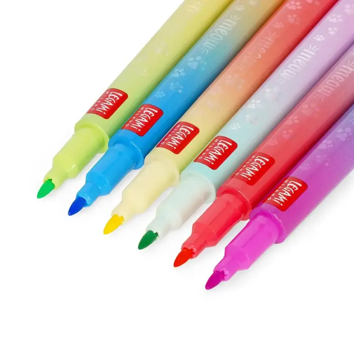 LEGAMI LEGAMI MEOW 6 DUAL-TIP HIGHLIGHTERS KITTY