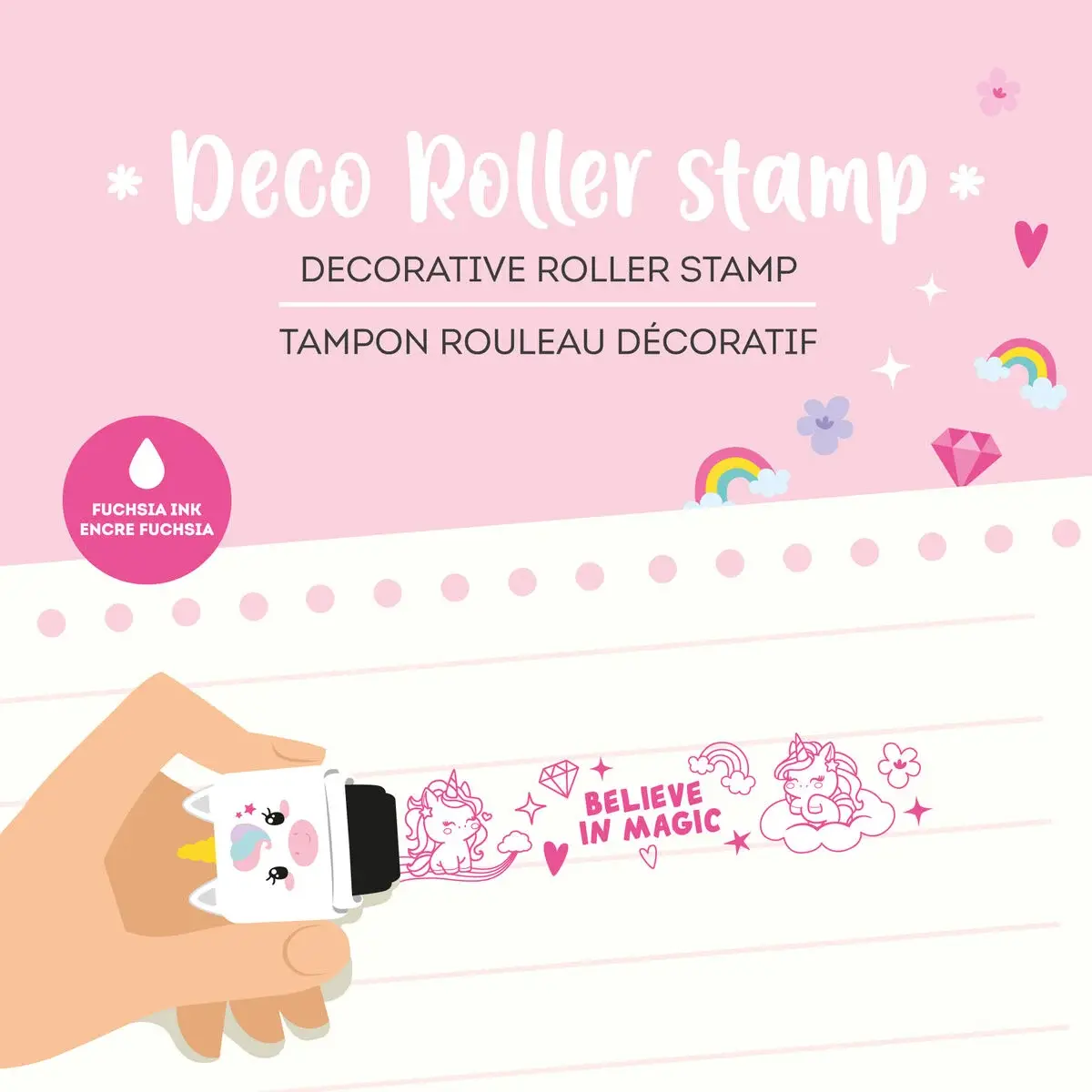 LEGAMI LEGAMI DECO ROLLER STAMP UNICORN
