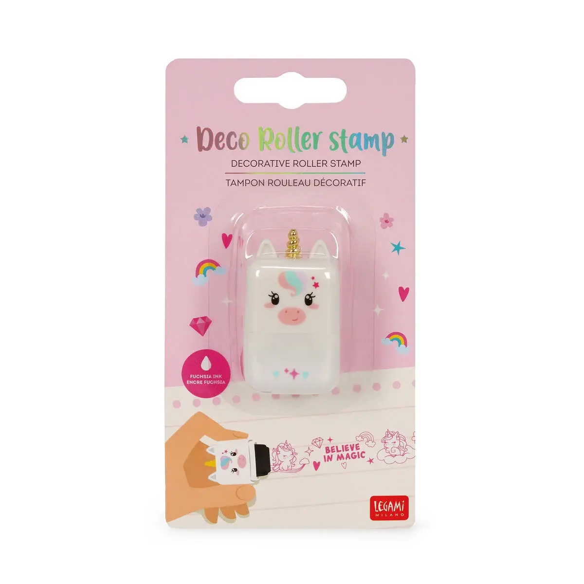 LEGAMI LEGAMI DECO ROLLER STAMP UNICORN