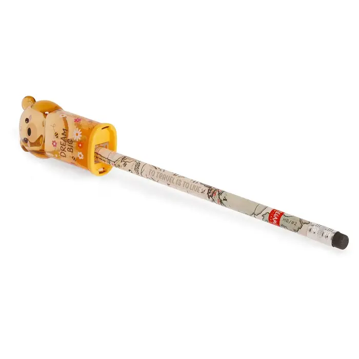 LEGAMI LEGAMI PENCIL SHARPENER W/CONT. TEDDY BEAR