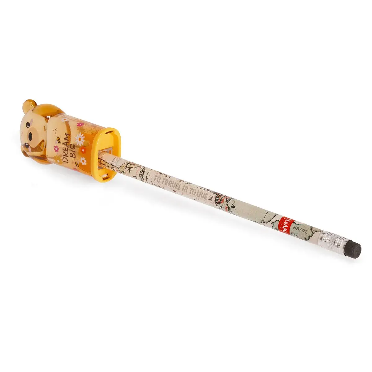 LEGAMI LEGAMI PENCIL SHARPENER W/CONT. TEDDY BEAR