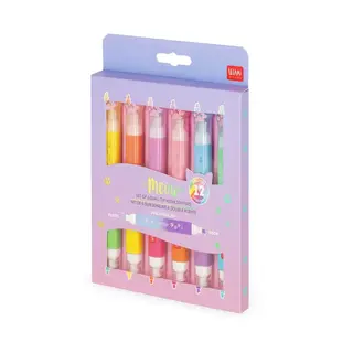LEGAMI LEGAMI MEOW 6 DUAL-TIP HIGHLIGHTERS KITTY