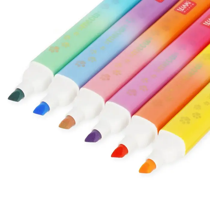 LEGAMI LEGAMI MEOW 6 DUAL-TIP HIGHLIGHTERS KITTY
