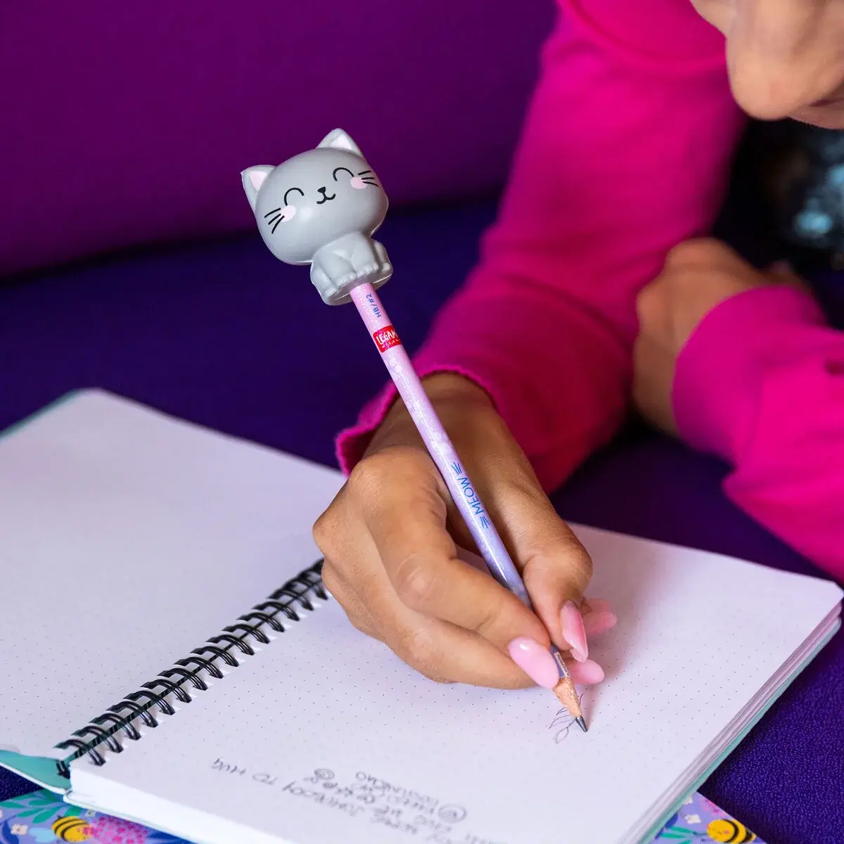 LEGAMI LEGAMI SQUEEZIES PENCIL WITH SQUISHY KITTY