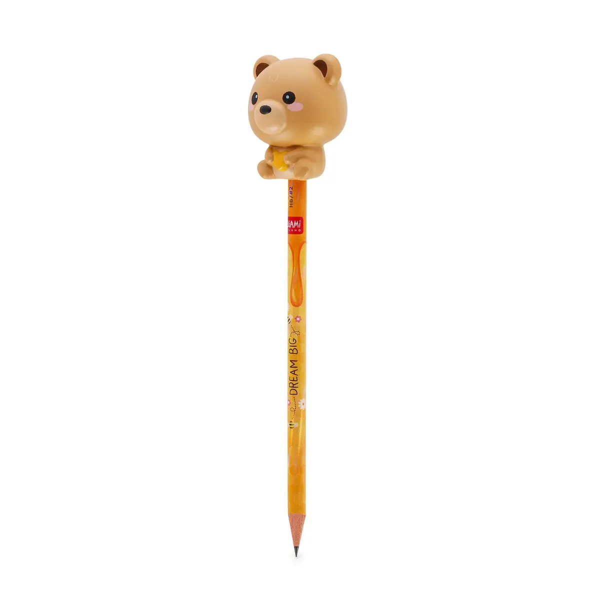 LEGAMI LEGAMI SQUEEZIES PENCIL WITH SQUISHY TEDDY BEAR