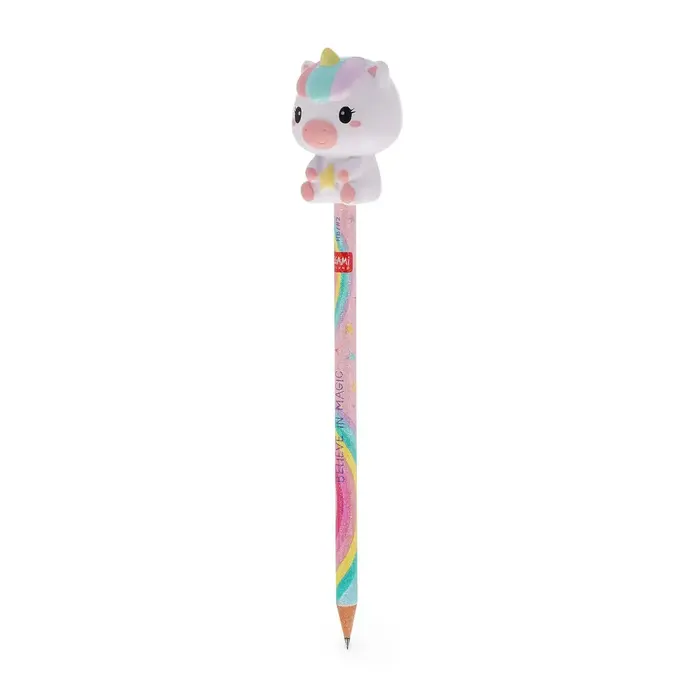 LEGAMI LEGAMI SQUEEZIES PENCIL WITH SQUISHY UNICORN