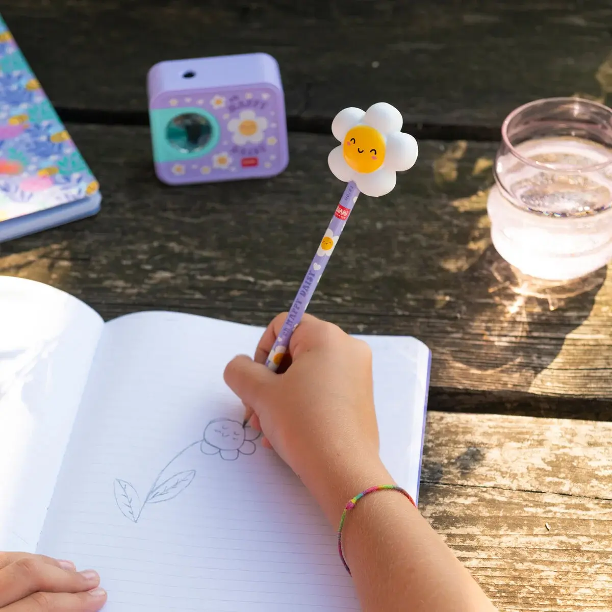LEGAMI LEGAMI SQUEEZIES PENCIL WITH SQUISHY DAISY