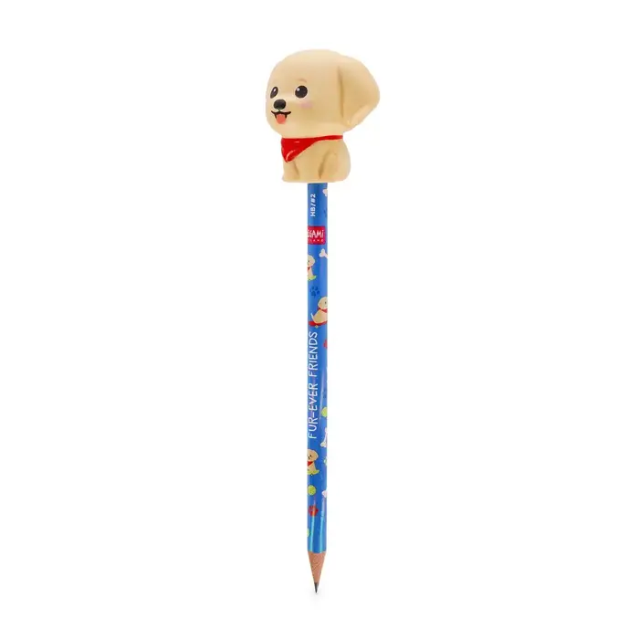 LEGAMI LEGAMI SQUEEZIES PENCIL WITH SQUISHY GOLDEN RETRIEVER