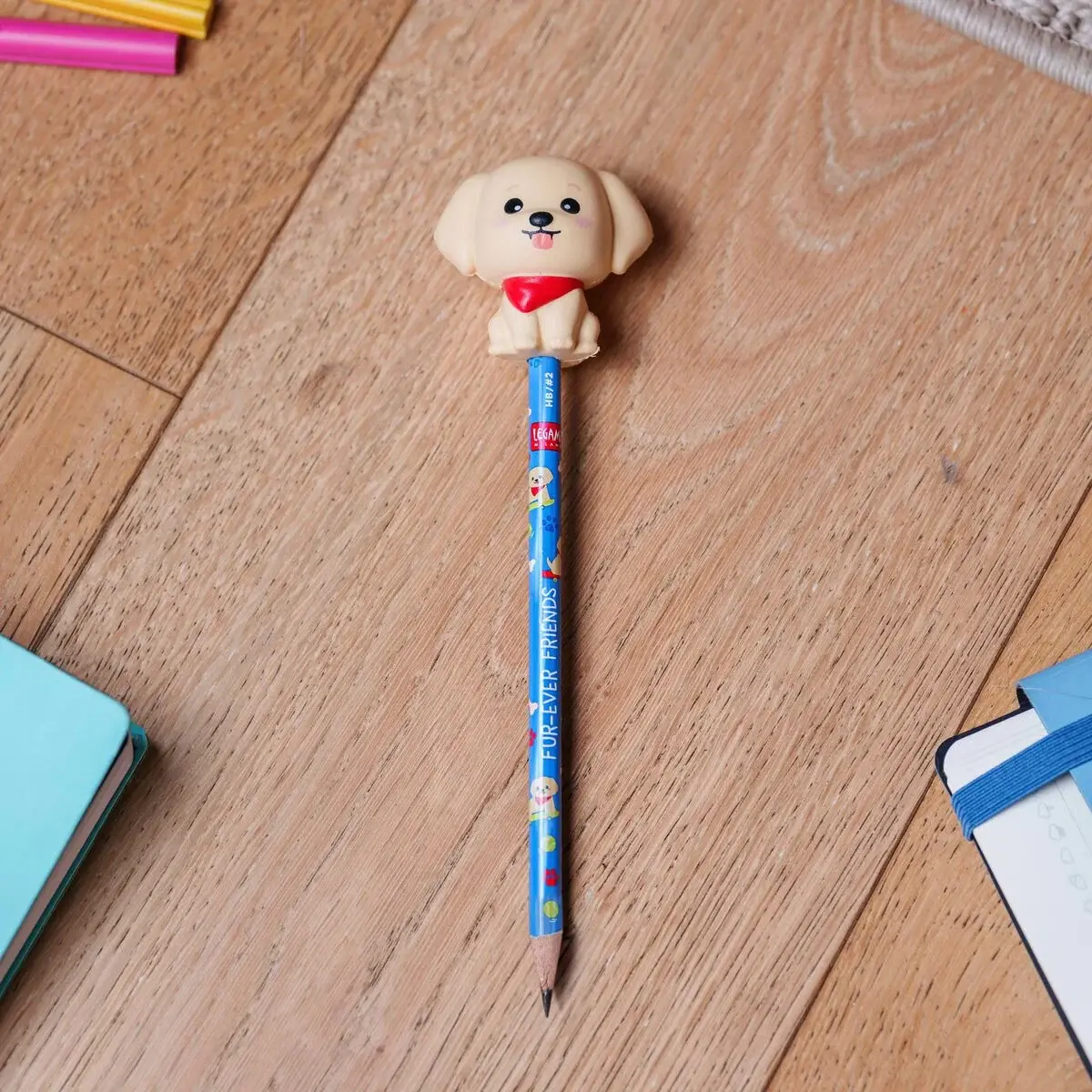 LEGAMI LEGAMI SQUEEZIES PENCIL WITH SQUISHY GOLDEN RETRIEVER