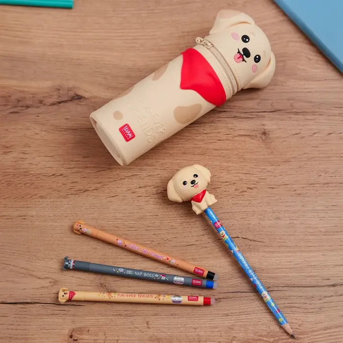 LEGAMI LEGAMI SQUEEZIES PENCIL WITH SQUISHY GOLDEN RETRIEVER