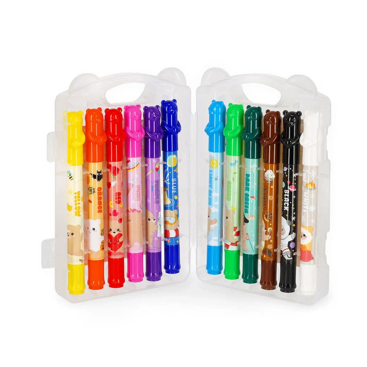 LEGAMI LEGAMI TEDDY FRIENDS 12 TWISTABLE WAX CRAYONS