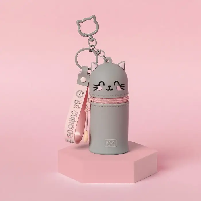 LEGAMI LEGAMI MINI KAWAII COIN PURSE W/ KEY RING KITTY