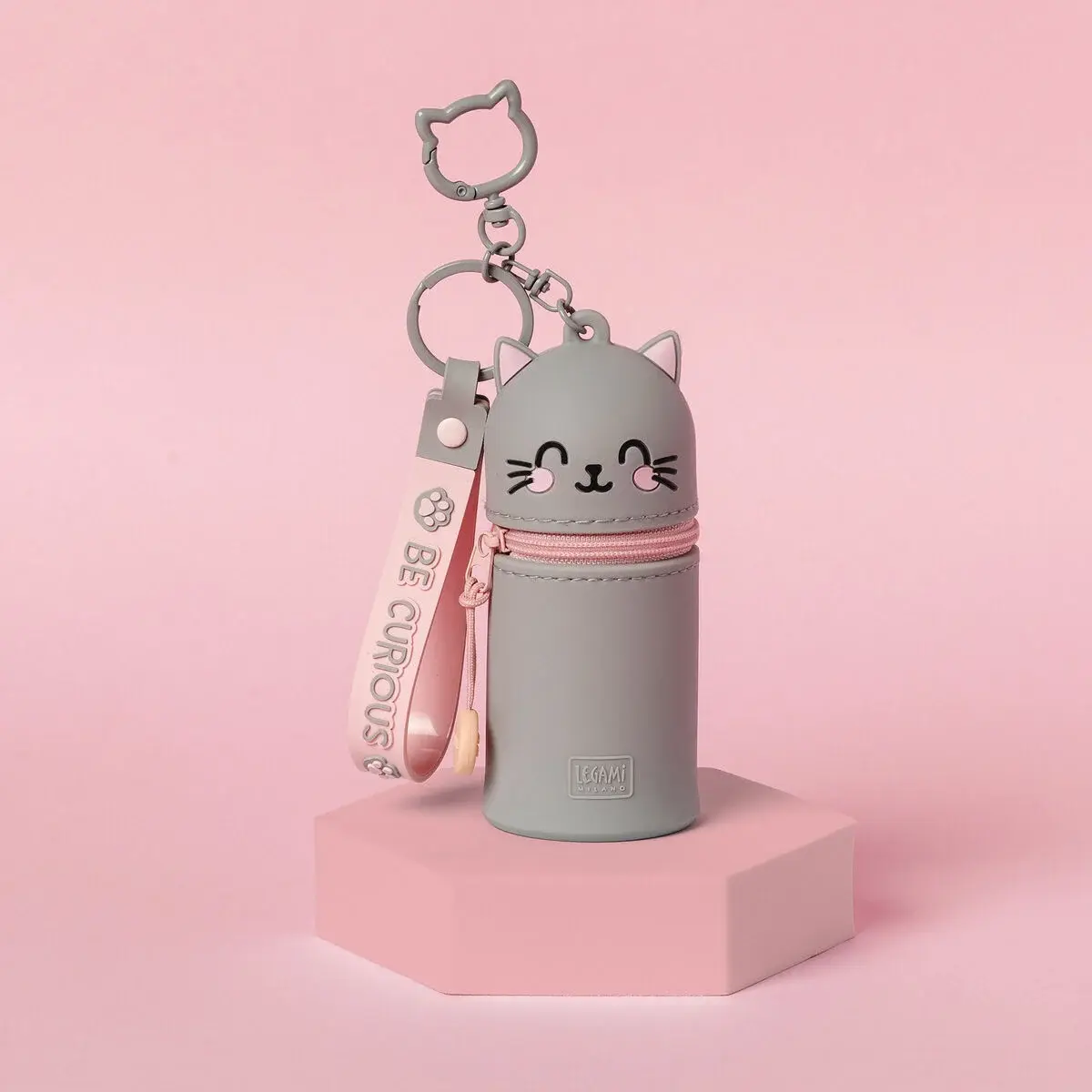 LEGAMI LEGAMI MINI KAWAII COIN PURSE W/ KEY RING KITTY