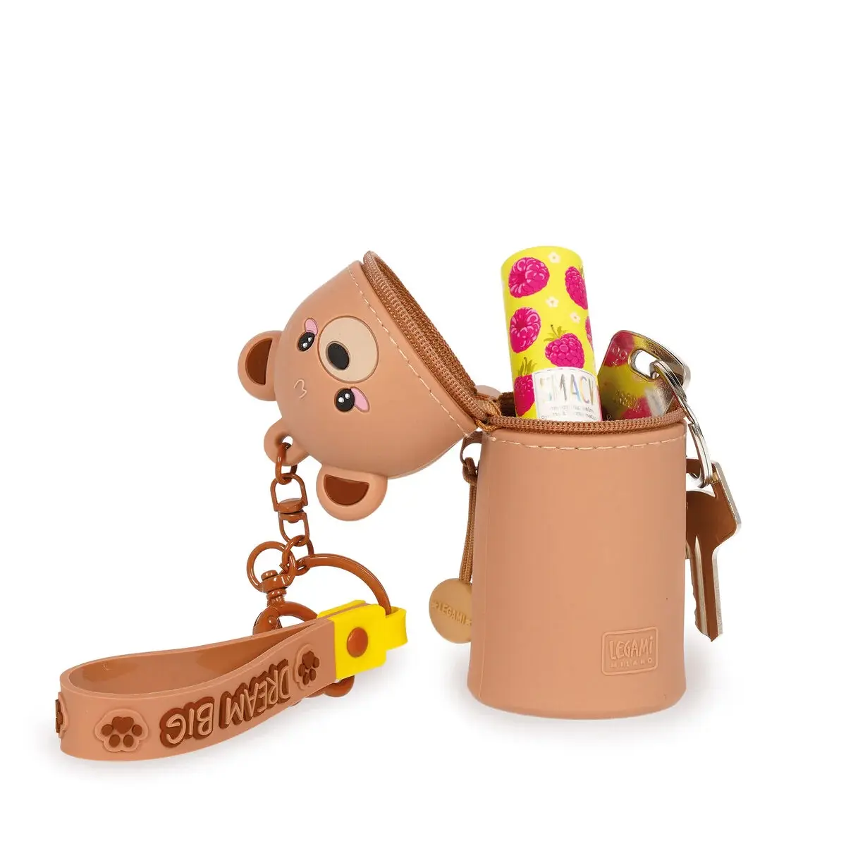 LEGAMI LEGAMI MINI KAWAII COIN PURSE W/ KEY RING TEDDY