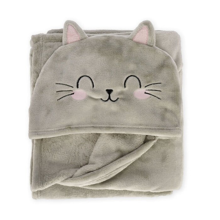 LEGAMI LEGAMI COSY HUGS HOODED BLANKET KITTY