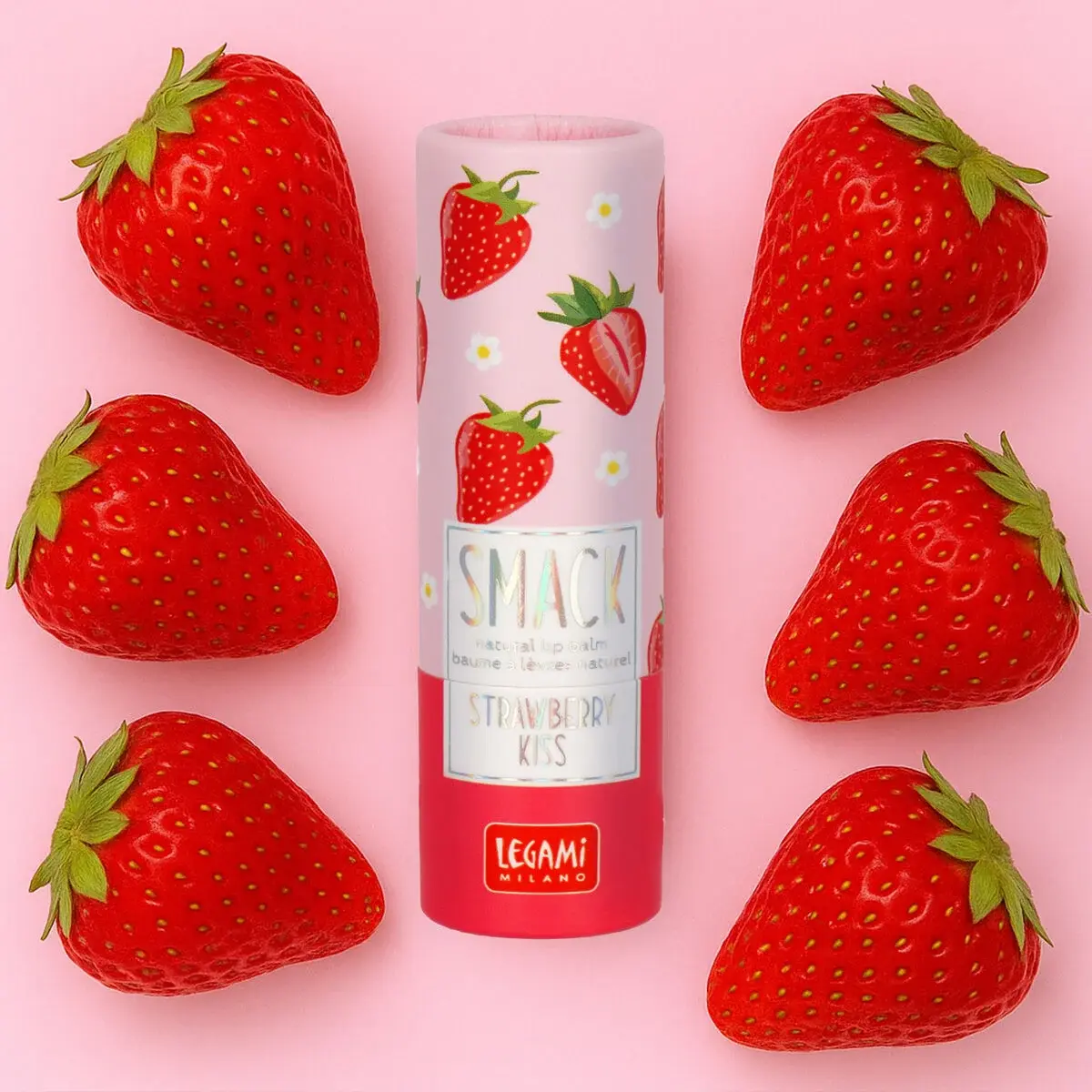 LEGAMI LEGAMI SMACK NATURAL LIP BALM STRAWBERRY