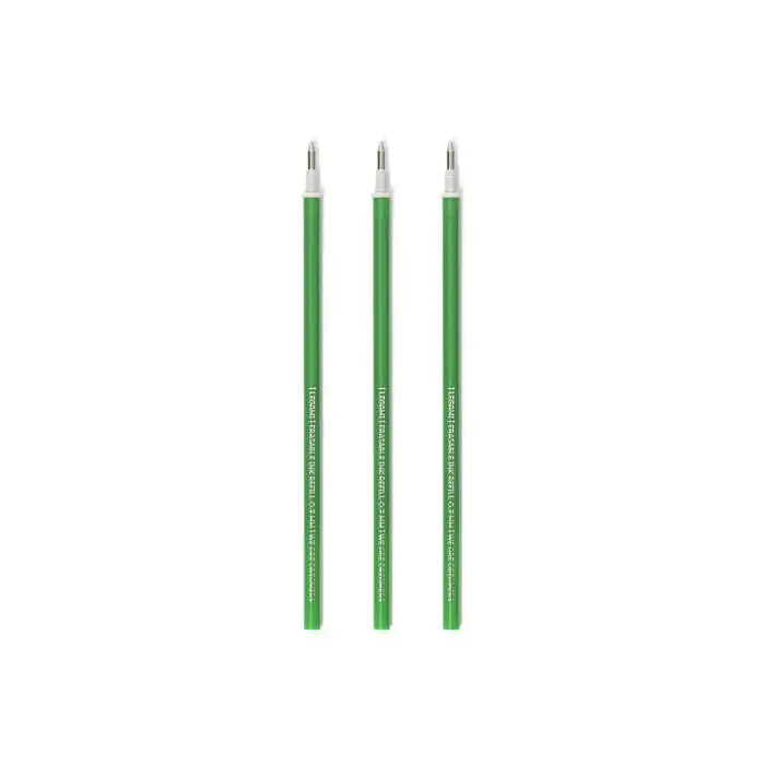 LEGAMI LEGAMI ERASABLE GEL PEN REFILLS SET OF 3 GREEN