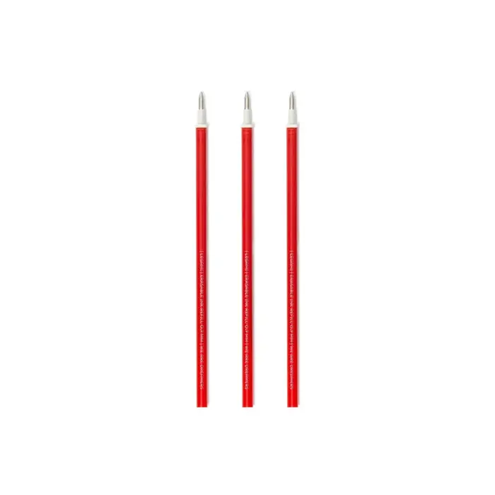 LEGAMI LEGAMI ERASABLE GEL PEN REFILLS SET OF 3 RED
