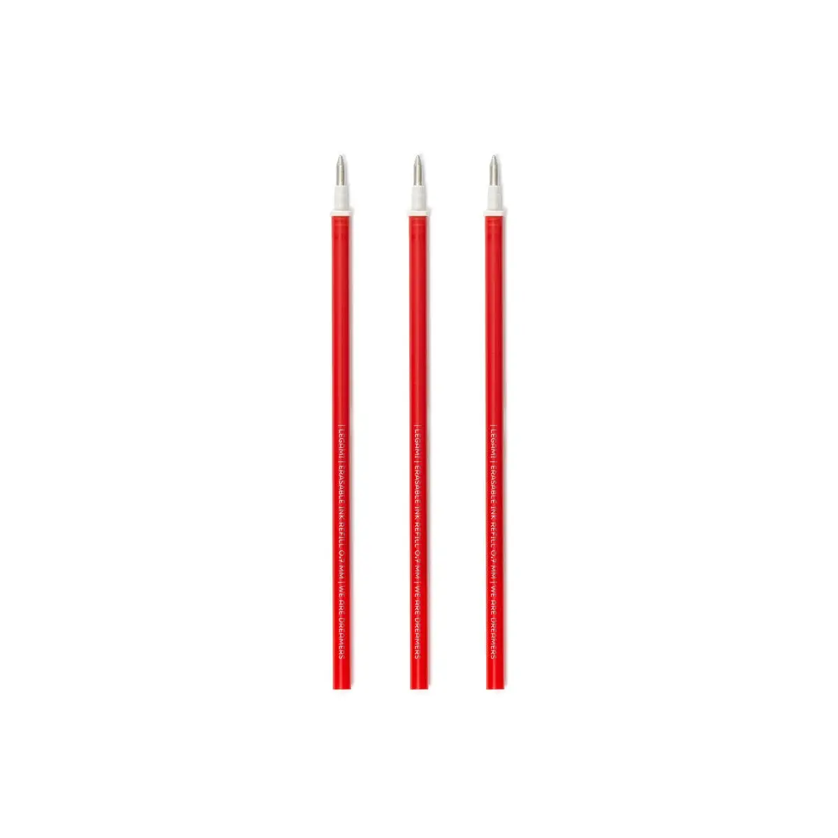 LEGAMI LEGAMI ERASABLE GEL PEN REFILLS SET OF 3 RED