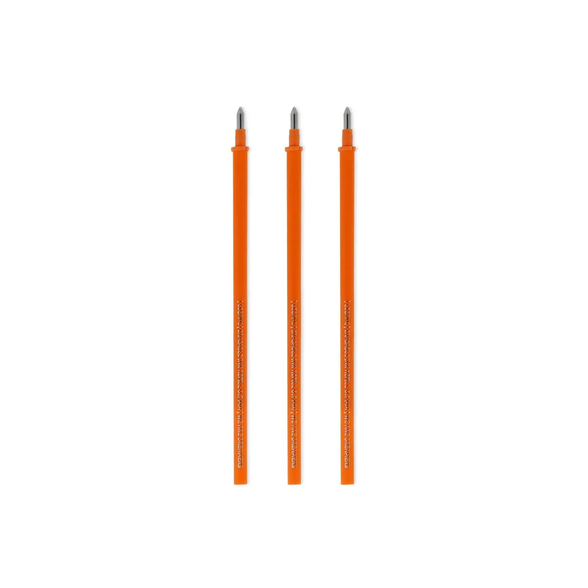 LEGAMI LEGAMI ERASABLE GEL PEN REFILLS SET OF 3 ORANGE
