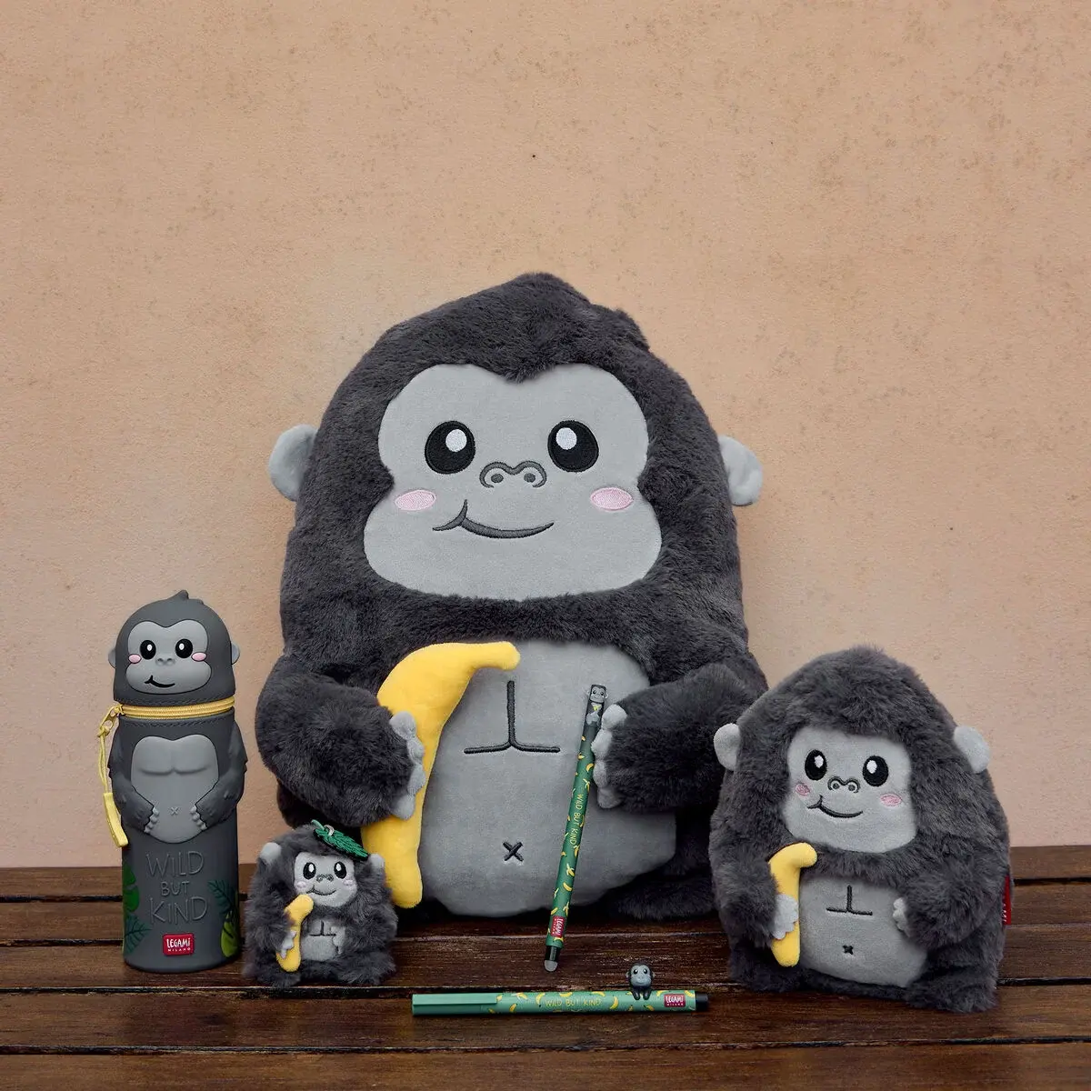 LEGAMI LEGAMI KAWAII PENCIL CASE GORILLA