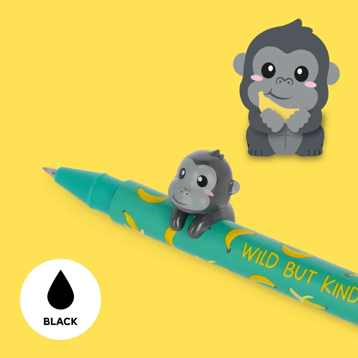 LEGAMI LEGAMI LOVELY FRIENDS GEL PEN WITH ANIMAL DECORATION GORILLA