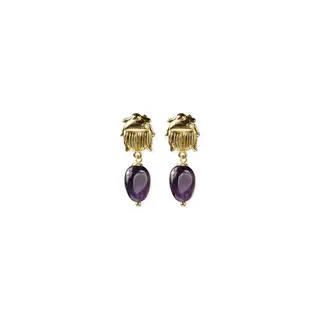 A BEAUTIFUL STORY BS HEAVENLY AMETHYST EARRINGS