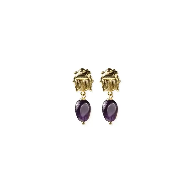 A BEAUTIFUL STORY BS HEAVENLY AMETHYST EARRINGS