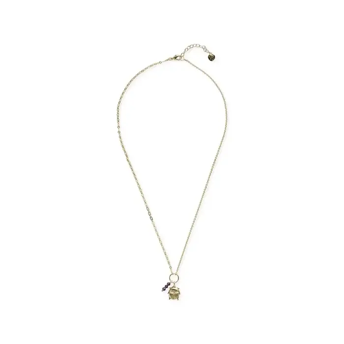 A BEAUTIFUL STORY BS REFINE AMETHYST NECKLACE