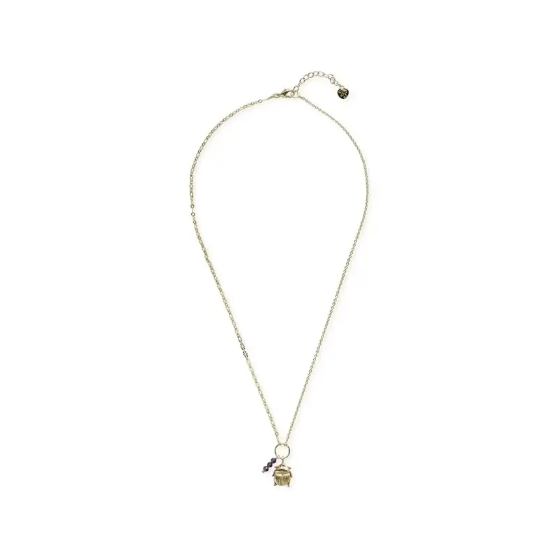 A BEAUTIFUL STORY BS REFINE AMETHYST NECKLACE