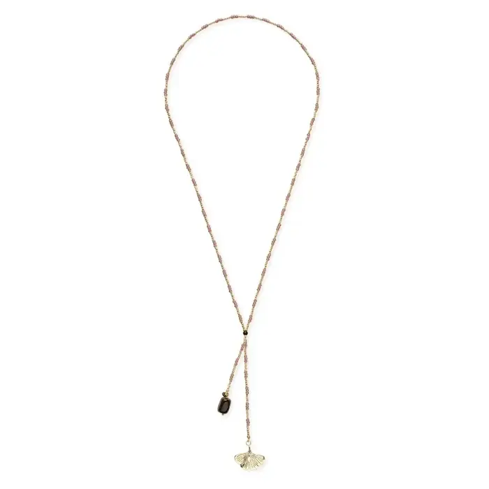 A BEAUTIFUL STORY BS ENTIRE TIGER EYE NECKLACE