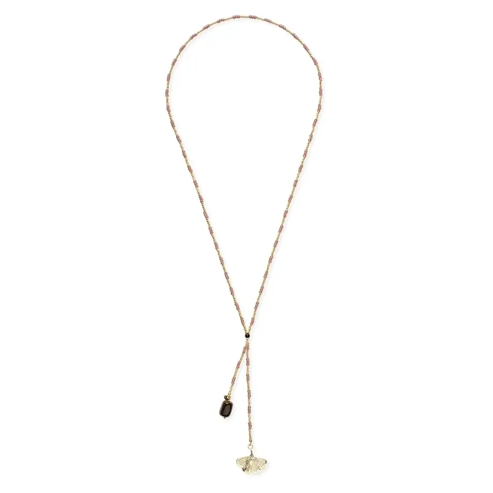 A BEAUTIFUL STORY BS ENTIRE TIGER EYE NECKLACE