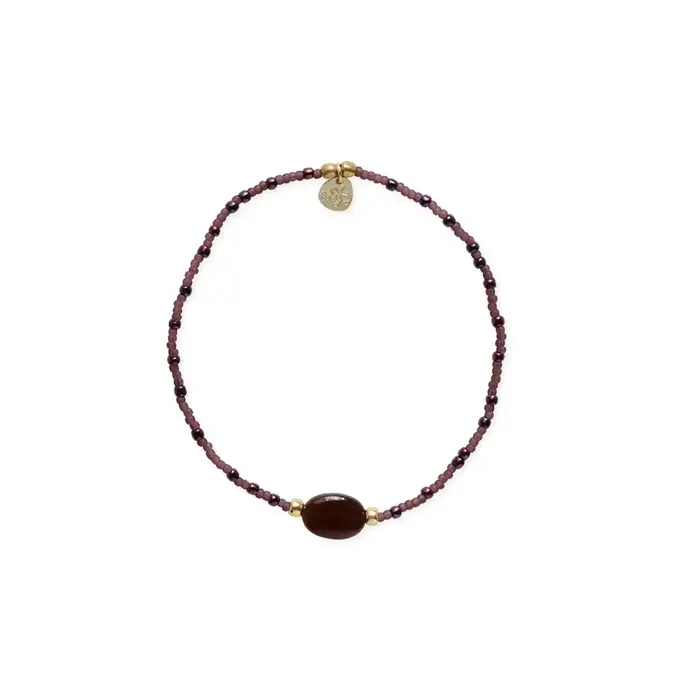A BEAUTIFUL STORY BS UNWRITTEN GARNET BRACELET