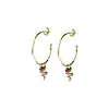 BS SOLIDARITY GARNET EARRINGS