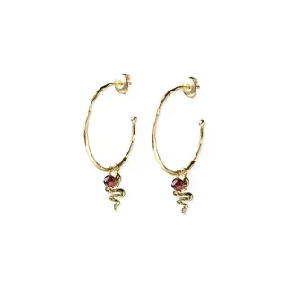 A BEAUTIFUL STORY BS SOLIDARITY GARNET EARRINGS
