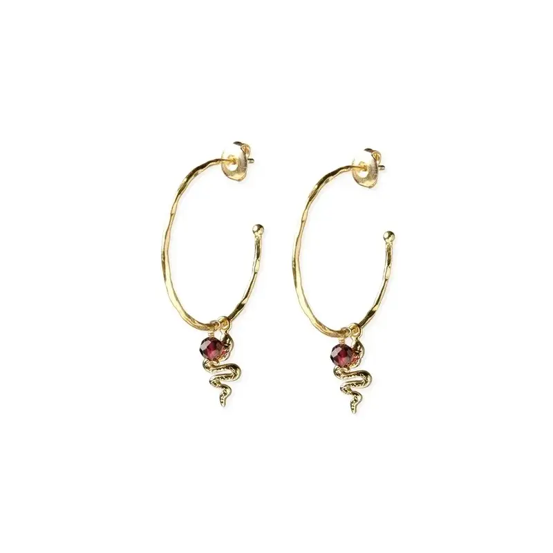 A BEAUTIFUL STORY BS SOLIDARITY GARNET EARRINGS