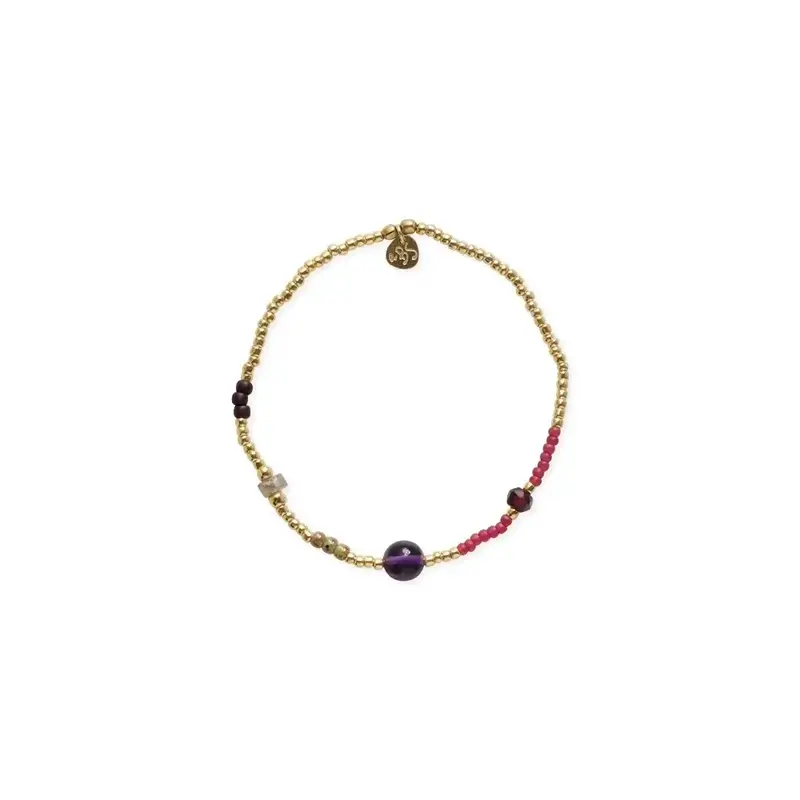 A BEAUTIFUL STORY BS AMUSE AMETHYST BRACELET