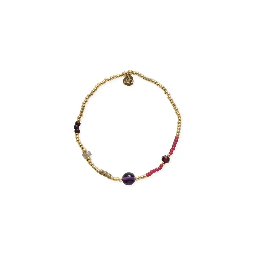 A BEAUTIFUL STORY BS AMUSE AMETHYST BRACELET